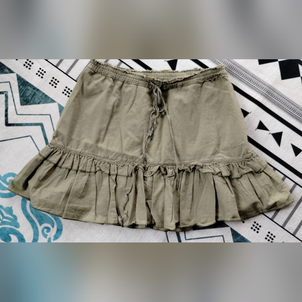 Vintage Abercrombie And Fitch Green Womans Size Xs Skirt